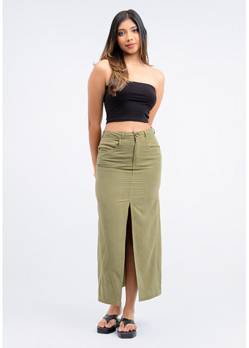 ERENA FRONT SLIT SKIRT